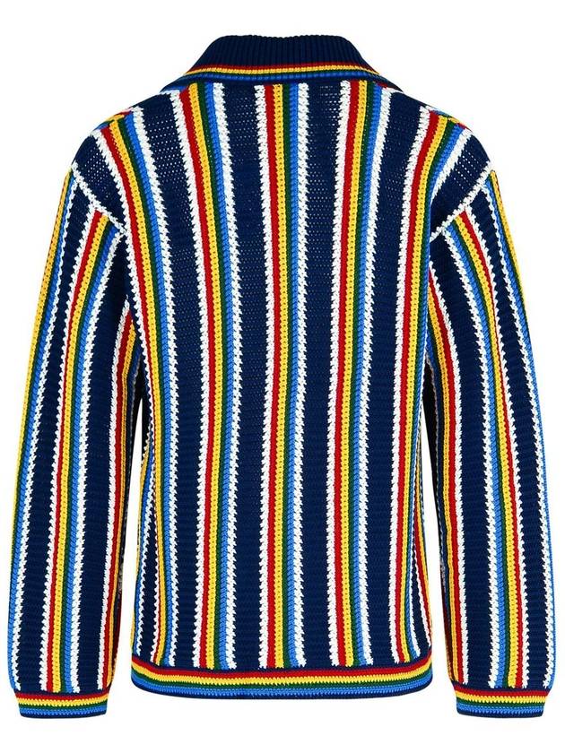 Casablanca 'Crochet' Multicolor Cotton Cardigan - CASABLANCA - BALAAN 3