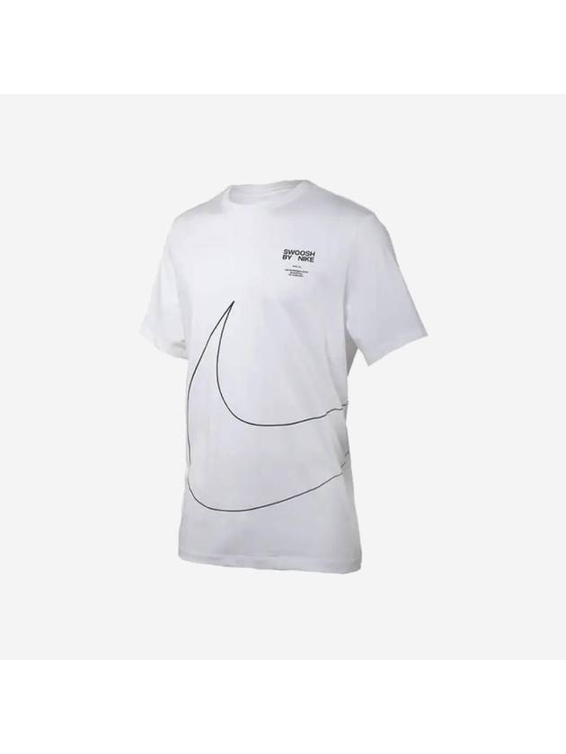 Sportswear Big Swoosh 2 Short Sleeve T-Shirt White - NIKE - BALAAN 2