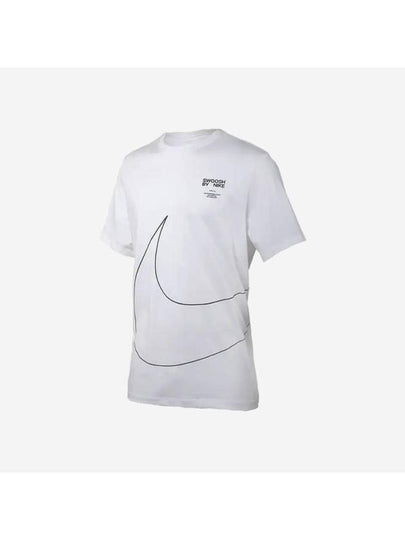 Sportswear Big Swoosh 2 Short Sleeve T-Shirt White - NIKE - BALAAN 2