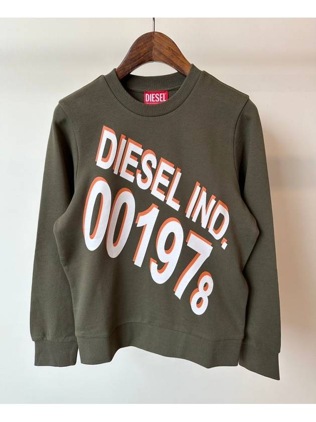 Kids Sweatshirt J02102 KYAXI K50M Olive 10 12 14 16Y - DIESEL - BALAAN 1