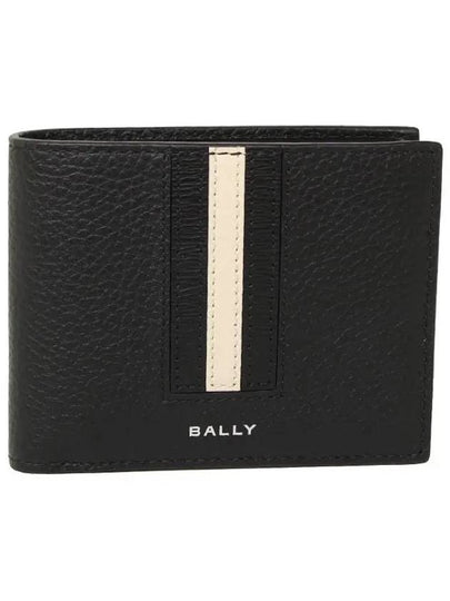 Ribbon ID Leather Folding Wallet Black - BALLY - BALAAN 2