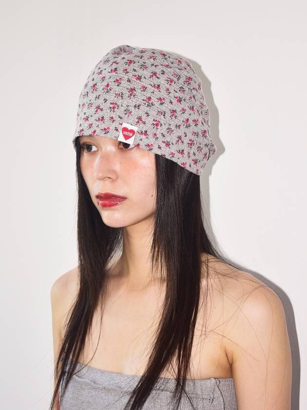 Baby Floral Summer Beanie Gray - USITE - BALAAN 1