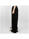 Double Cargo Jumbo Wide Pants Black - RICK OWENS - BALAAN 4