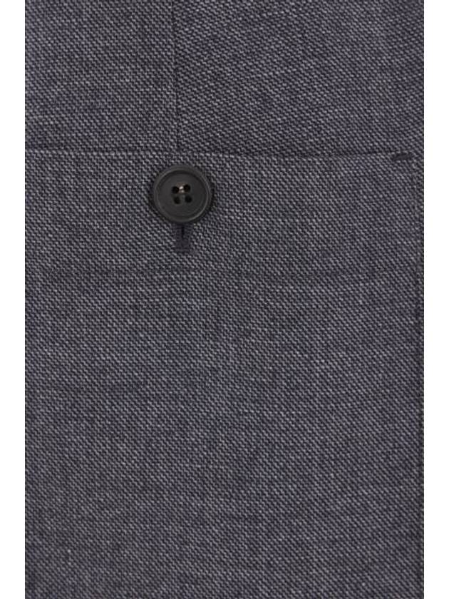 Wool straight pants gray - PRADA - BALAAN 6