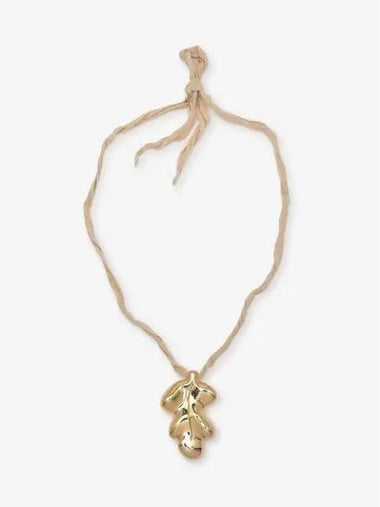 Leaf Pendant Necklace Gold JSPU831207WUS80046711 - JIL SANDER - BALAAN 1