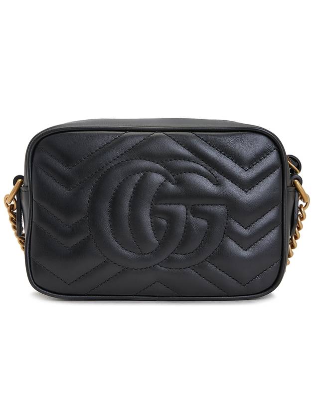 GG Marmont Zip Top Matelasse Mini Cross Bag Black - GUCCI - BALAAN 5