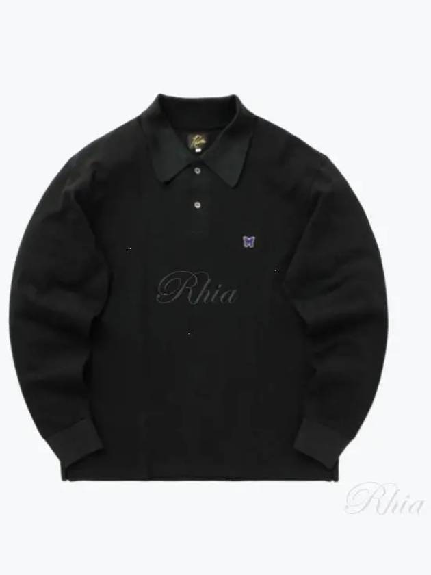 Embroidered Logo Long Sleeve PK Shirt Black - NEEDLES - BALAAN 2