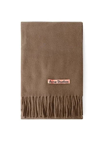 Muffler CA0210 CARAMEL BROWN Narrow Fringe Wool Men s Women - ACNE STUDIOS - BALAAN 1