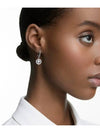 Una Drop Crystal Pierced Earrings Silver - SWAROVSKI - BALAAN 2