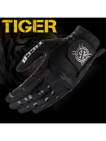 Seven Hills Tiger Microfiber Silicone Lycra One Handed Golf Gloves Black for Men and Women - ETC - BALAAN 1