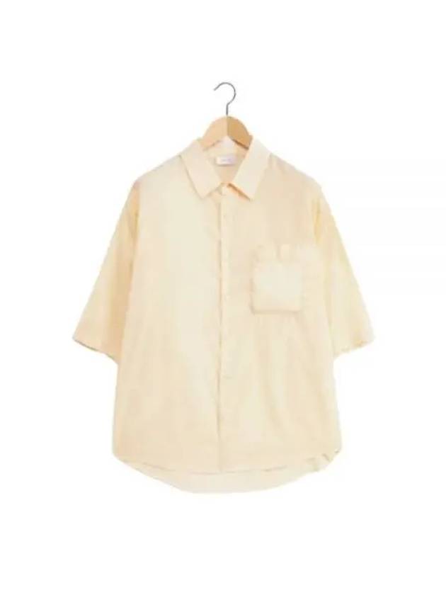 Cotton Short Sleeve Shirt Beige - LEMAIRE - BALAAN 2