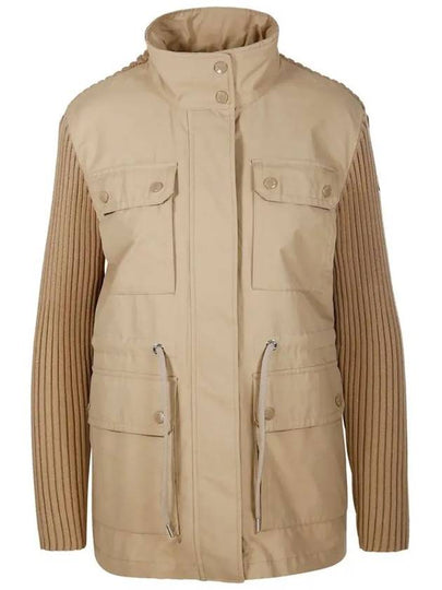 Patch Pocket Cotton Cardigan Light Beige - MONCLER - BALAAN 2