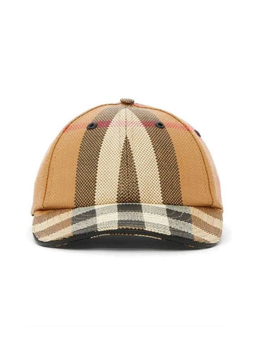 Vintage check polyamide ball cap beige - BURBERRY - BALAAN 1