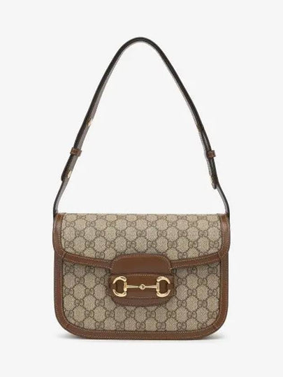 Horsebit 1955 GG Supreme Shoulder Bag Brown - GUCCI - BALAAN 2