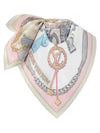 Mix And Straps Square 90 Scarf Beige - LOUIS VUITTON - BALAAN 4