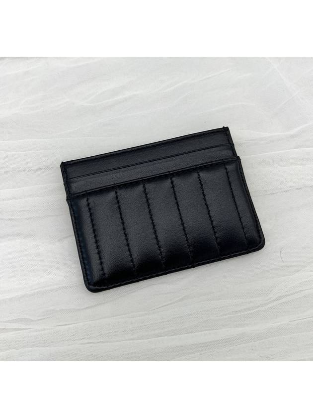 Lola Quilted Card Wallet Black - BURBERRY - BALAAN 4