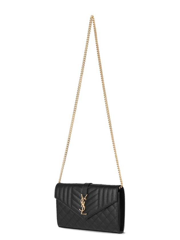 Cassandre Monogram Chain Cross Bag Black - SAINT LAURENT - BALAAN 5