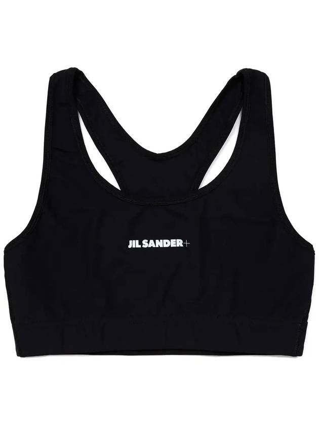 Women's Front Logo Sports Sleeveless Black - JIL SANDER - BALAAN 2