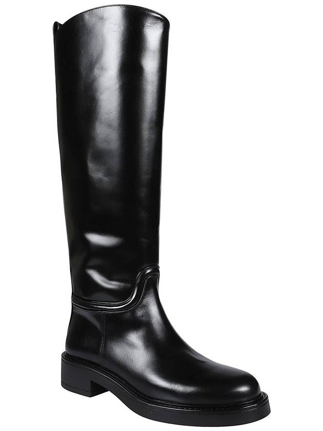 Celia Heritage Calf Riding Long Boots Black - STUART WEITZMAN - BALAAN 3