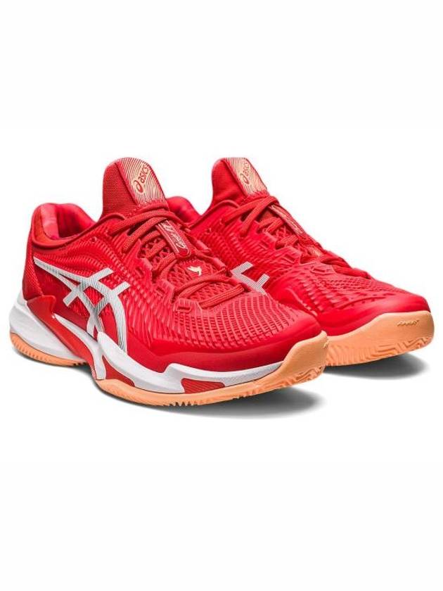 Court FF 3 Novak Clay Low Top Sneakers Fiery Red - ASICS - BALAAN 3