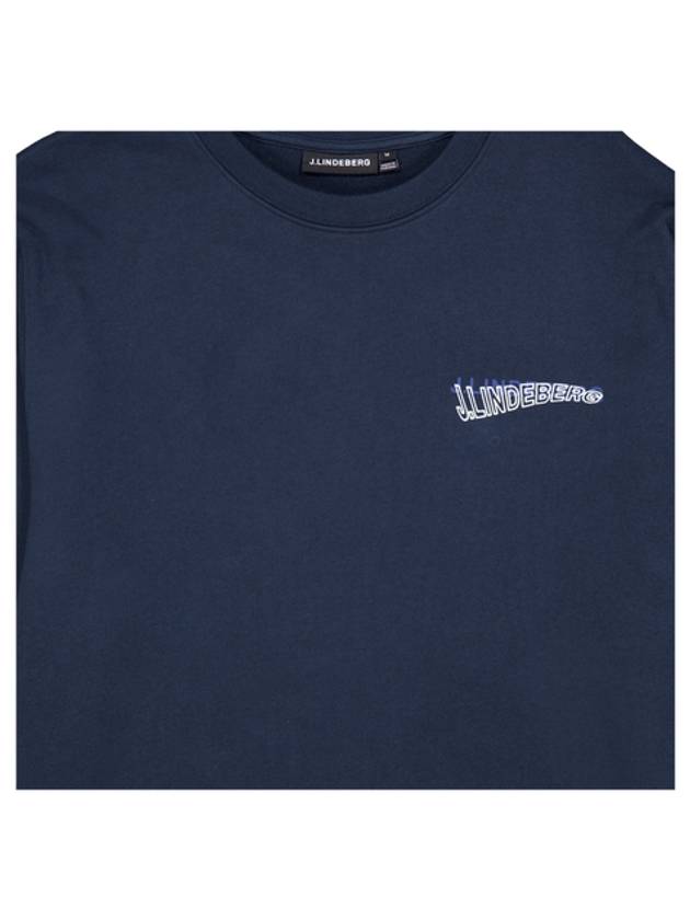 Throw Crew Neck Sweatshirt Navy - J.LINDEBERG - BALAAN 3