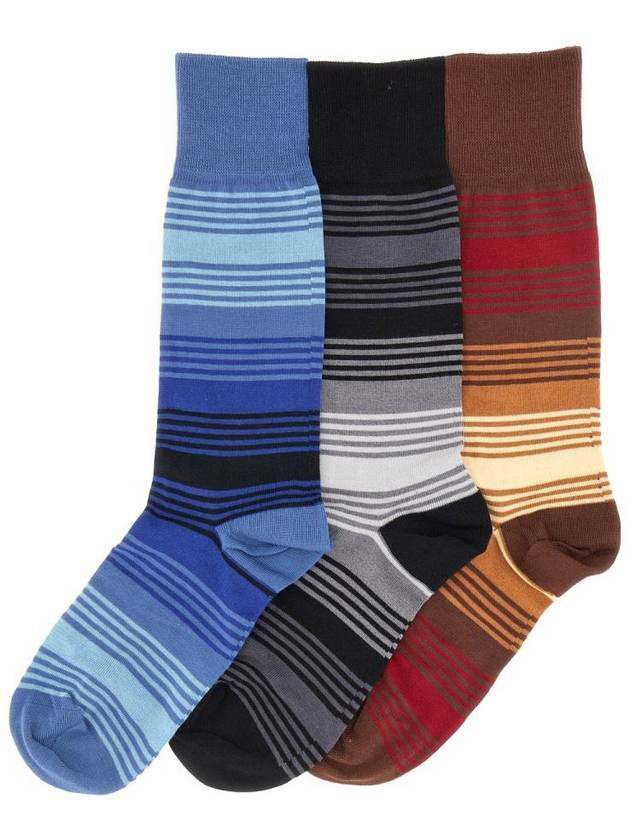 Paul Smith "Ombre Stripe" Socks Set Of 3 Pairs - PAUL SMITH - BALAAN 2