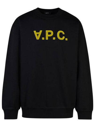 Logo Cotton Sweatshirt Black - A.P.C. - BALAAN 2