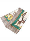 GG Flower Square Silk Scarf - GUCCI - BALAAN 5