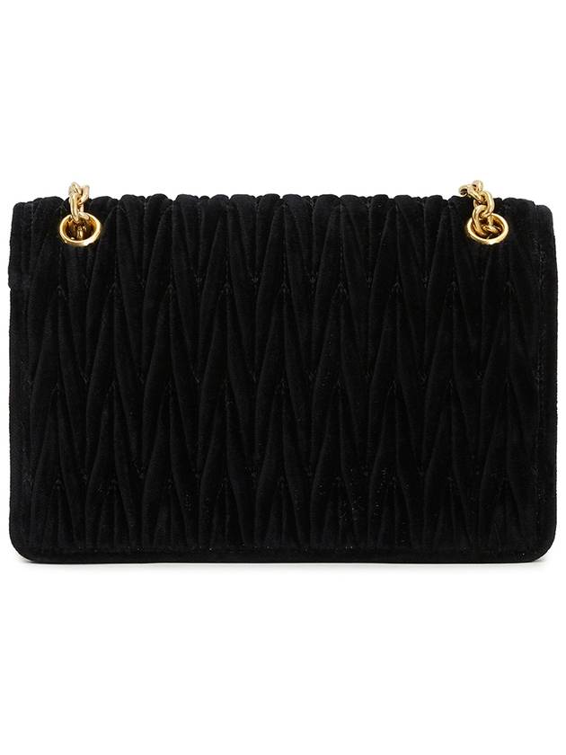 Matelasse Chain Velvet Cross Bag Black - MIU MIU - BALAAN 5