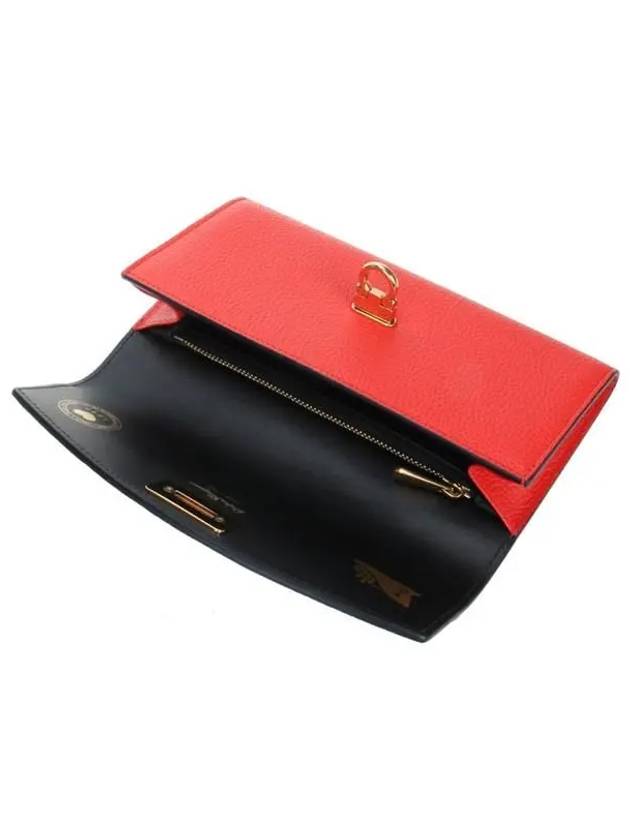 Gancini Continental Flap Long Wallet Red - SALVATORE FERRAGAMO - BALAAN 5