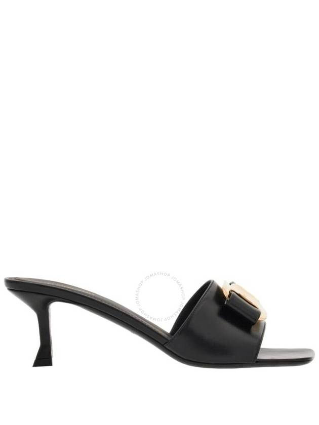 New Vara Plate Mule Black - SALVATORE FERRAGAMO - BALAAN 2