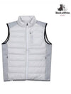 Men s Fall Jersey Color Matching Lightweight Down Vest 1012GXGG GREY - BLACK&WHITE - BALAAN 1