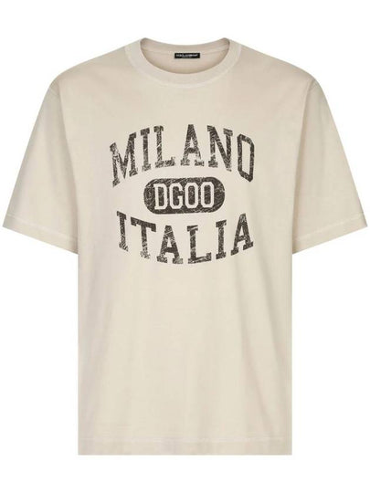 DG logo print cotton T shirt G8PN9TG7NPV - DOLCE&GABBANA - BALAAN 2