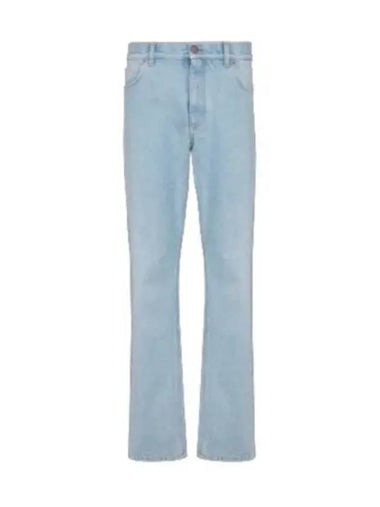 Light Blue Denim Regular Jeans DH1MI043DE59 6FC - BALMAIN - BALAAN 1