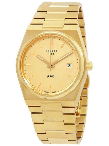 Tissot PRX Quartz Champagne Dial Men's Watch T137.410.33.021.00 - TISSOT - BALAAN 1