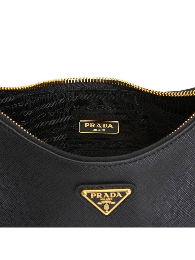 Re-Edition 2005 Saffiano Leather Shoulder Bag Black - PRADA - BALAAN 10