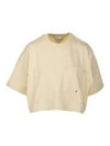 Crew Neck Pocket Short Sleeve T-Shirt Yellow - BOTTEGA VENETA - BALAAN 2