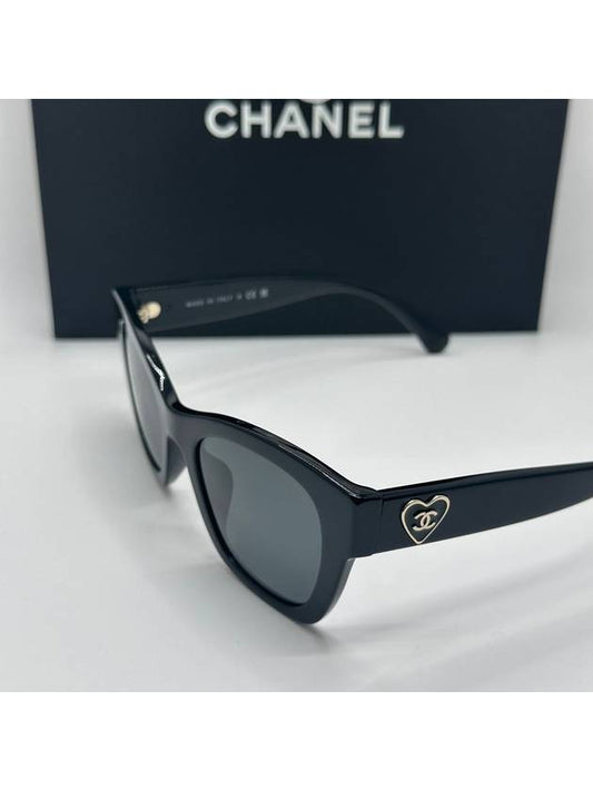 Domestic Department Store A S Available Heart CC Logo Asian Fit Sunglasses A71468 - CHANEL - BALAAN 1