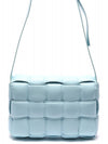 Gold Padded Cassette Cross Bag Pale Blue - BOTTEGA VENETA - BALAAN 5