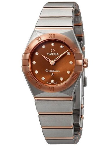 Omega Constella Sun-brushed Brown Diamond Dial Ladies Watch 131.20.25.60.63.001 - OMEGA - BALAAN 1