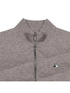 Men s hybrid goose down knit cardigan 2834GXKW BEIGE - BLACK&WHITE - BALAAN 3