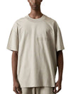 Fear of God Essential Short Sleeve T Shirt Smoke - FEAR OF GOD ESSENTIALS - BALAAN 3