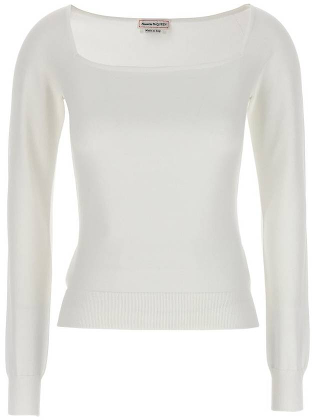 Long Sleeve T-Shirt 780452Q1A8G9026 White - ALEXANDER MCQUEEN - BALAAN 2