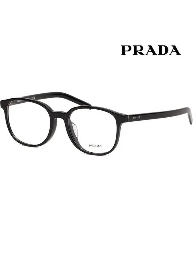 Eyewear Logo Round Eyeglasses Black - PRADA - BALAAN 2