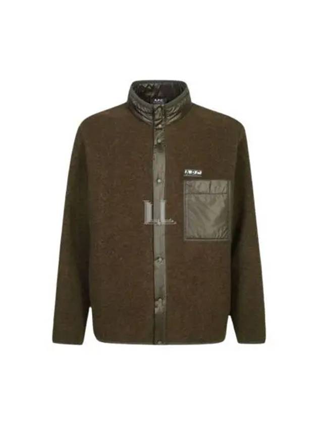 Iwan Fleece Wool Jacket Verde - A.P.C. - BALAAN 2