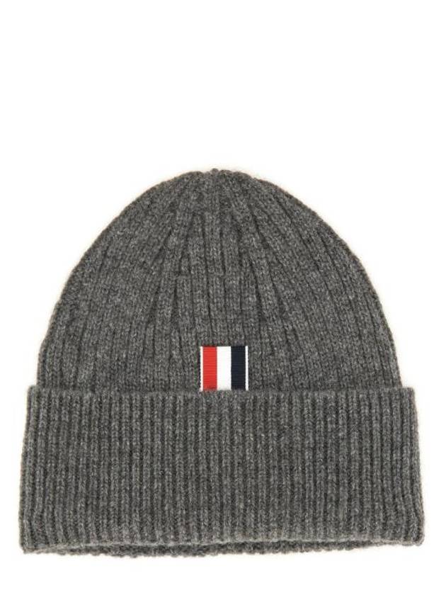 4 Bar Stripe Cashmere Beanie Grey - THOM BROWNE - BALAAN 3