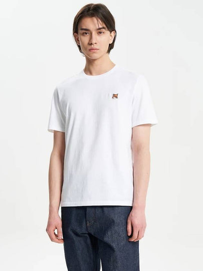 Fox Head Patch Classic Short Sleeve T-Shirt White - MAISON KITSUNE - BALAAN 2