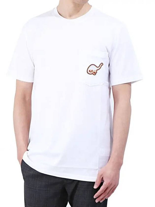 Dinosaur printing pocket tshirt RMJE0064P18 00 - LANVIN - BALAAN 1