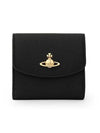 ORB Logo Half Wallet Black - VIVIENNE WESTWOOD - BALAAN 3