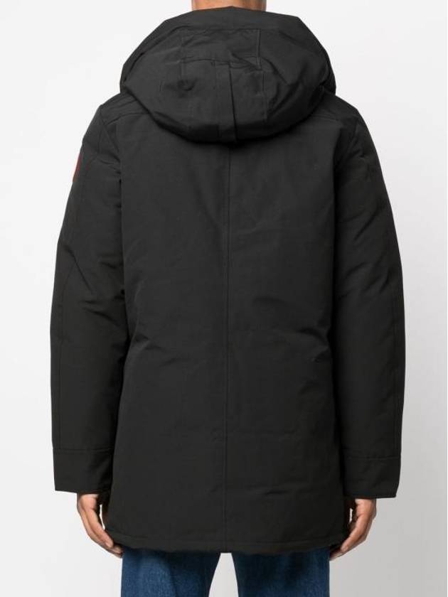 Chateau Logo Hooded Parka Black - CANADA GOOSE - BALAAN 4